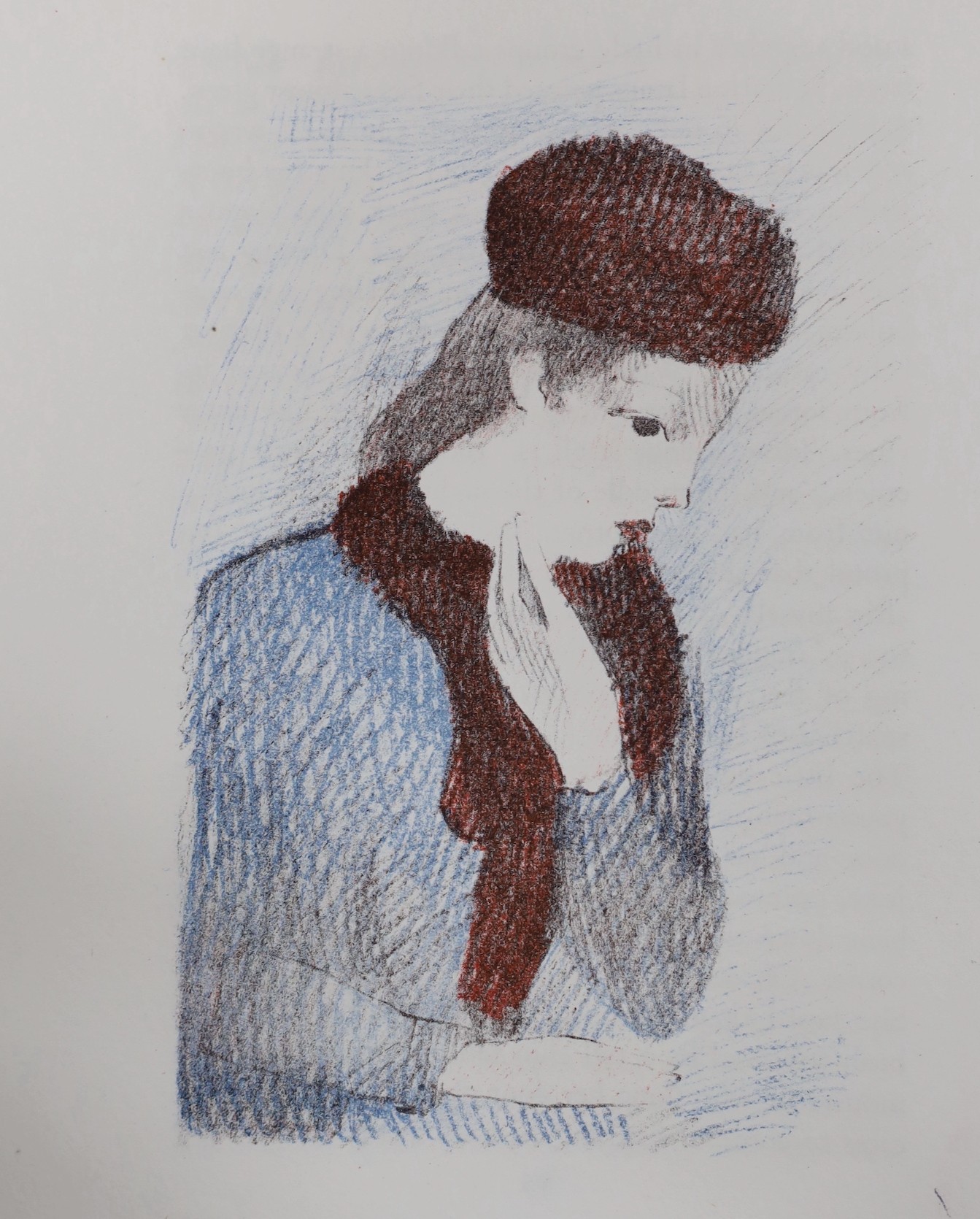 Marie Laurencin, 5 original lithographs, book illustrations pub. 1939, 25 x 17cm, unframed.